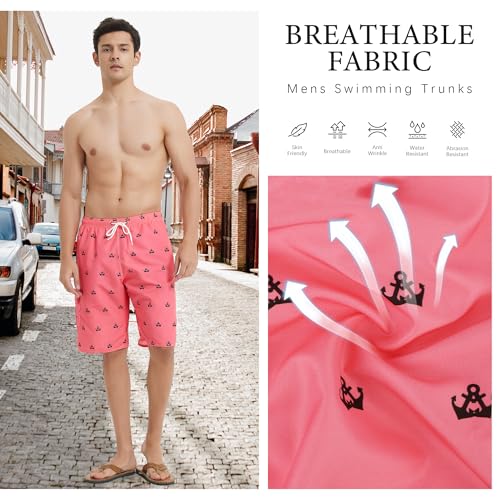 Image of Mens Swimming Trunks Swim Trunks Quick Dry Swim Shorts with Mesh Lining Funny Swimwear Bathing Suits