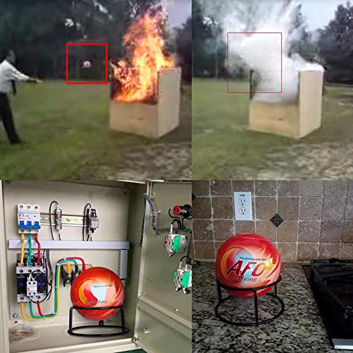 POSTEGE Fire Extinguisher Ball Dry Powder Auto Fire Extinguisher Fire Alarm Home Essentials for The Home, Kitchen, Car, Caravan, Camping ABC Type Fire Automatically Spray Dry Powder in Case of Fire