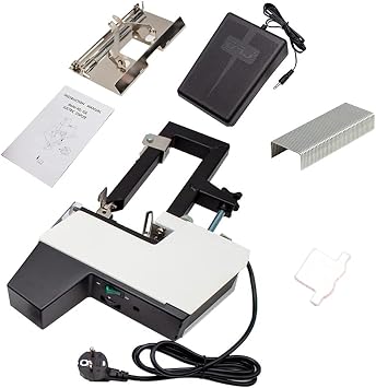 106 Electric Auto Rapid Stapler Binder 2-50 Sheets Heavy Duty Flat and Saddle Stitch Binding Machine (Single Head)