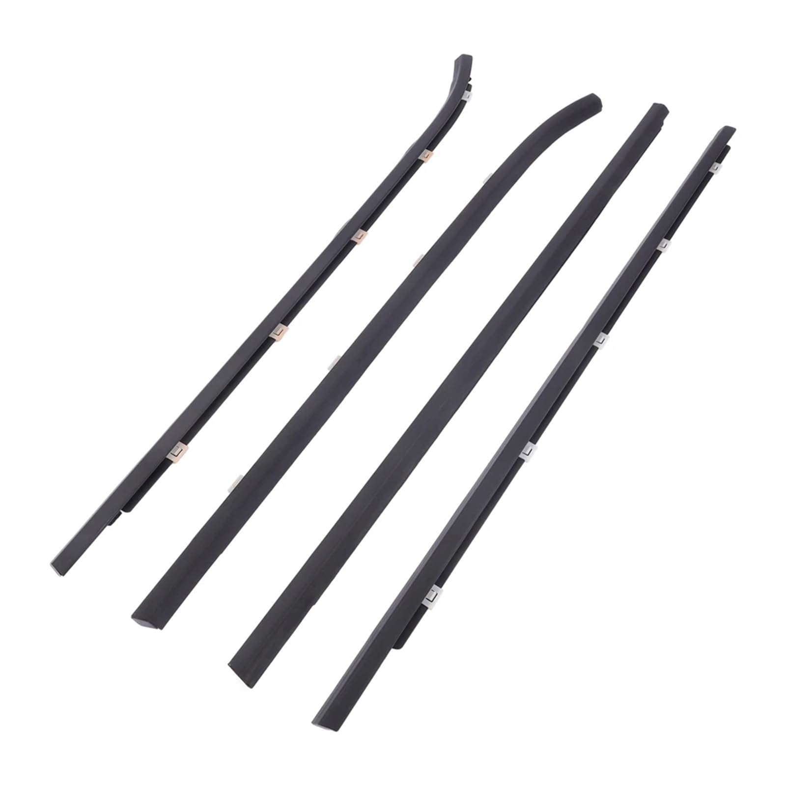 Lkhjdbiy One Color Car Edge Fit For I30 Fd Hatch 2007-2012 4Pcs Weather Strip Window Moulding Trim Seal Belt