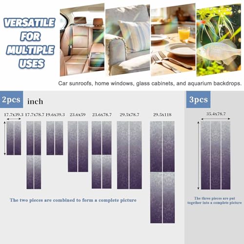 Película de ventana decorativa SODIKA 19.6x39.3 in 2 piezas miniatura 5
