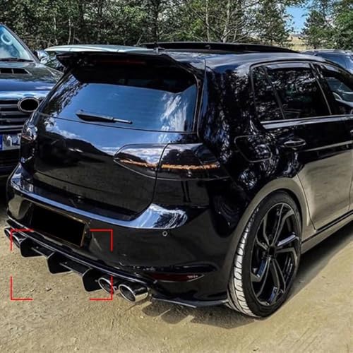 Difusor parachoques trasero Golf 7 MK7 spoiler maletero Golf7 2013-2016 5