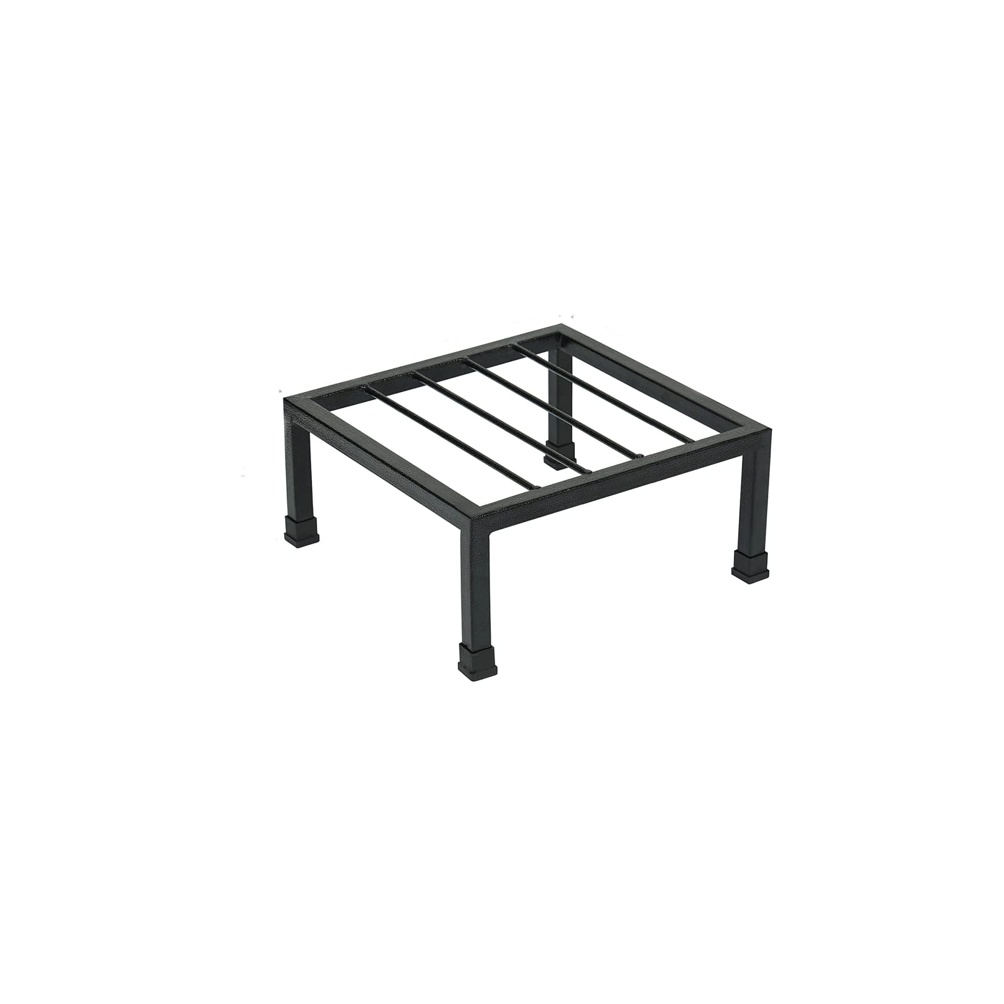 Bharat International Industry Metal Planters Square Shape Thick and Strong Leg |Black Stand Stylish Gamla Planters Perfect Stand for Planter Indoor and Outdoor (Set of 1) Stand Only-image-23