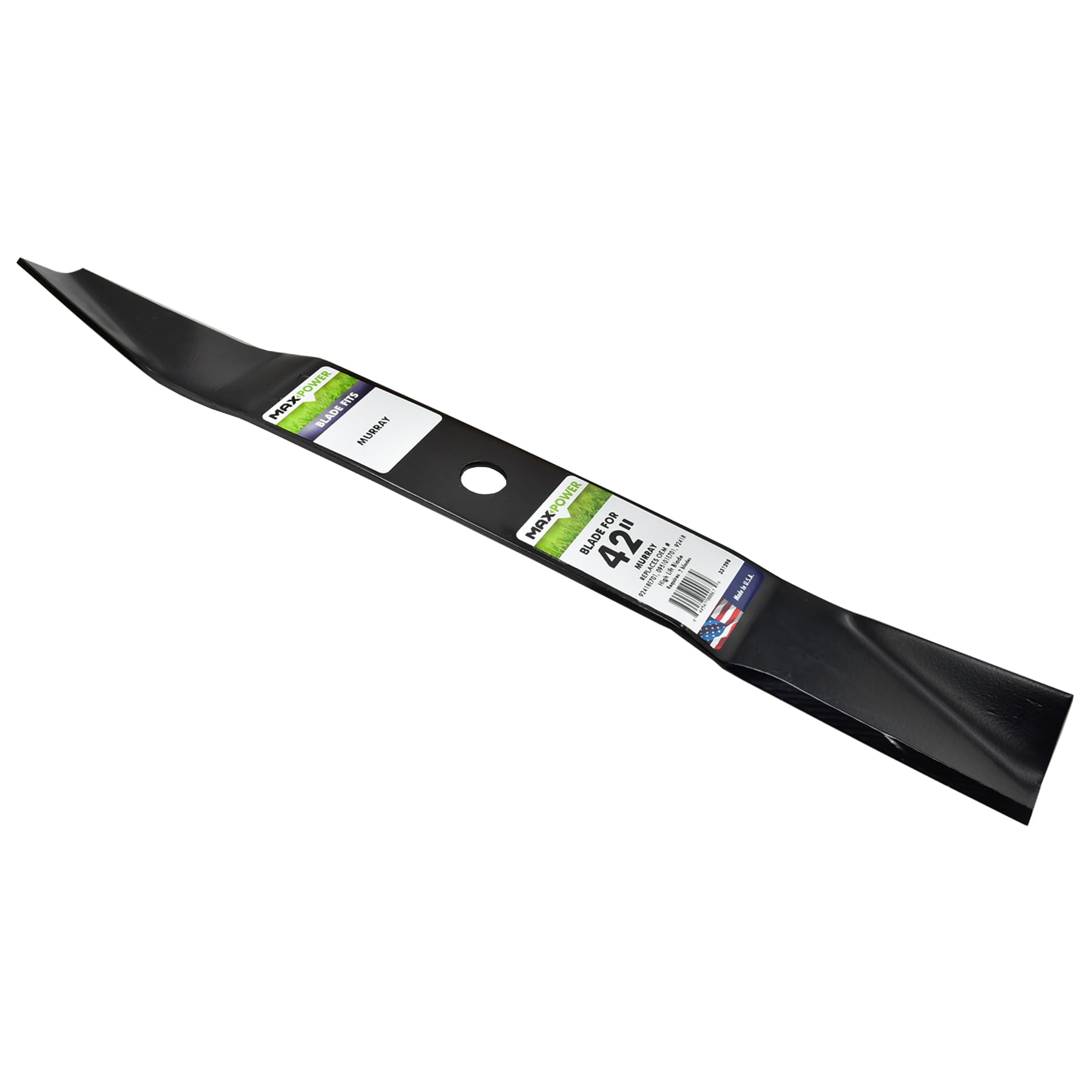 MAXPOWER 331298S - Cuchilla de cortacésped para Corte de elevación Alta de 42 Pulgadas Murray reemplaza OEM # 92418E701 y 095101E701