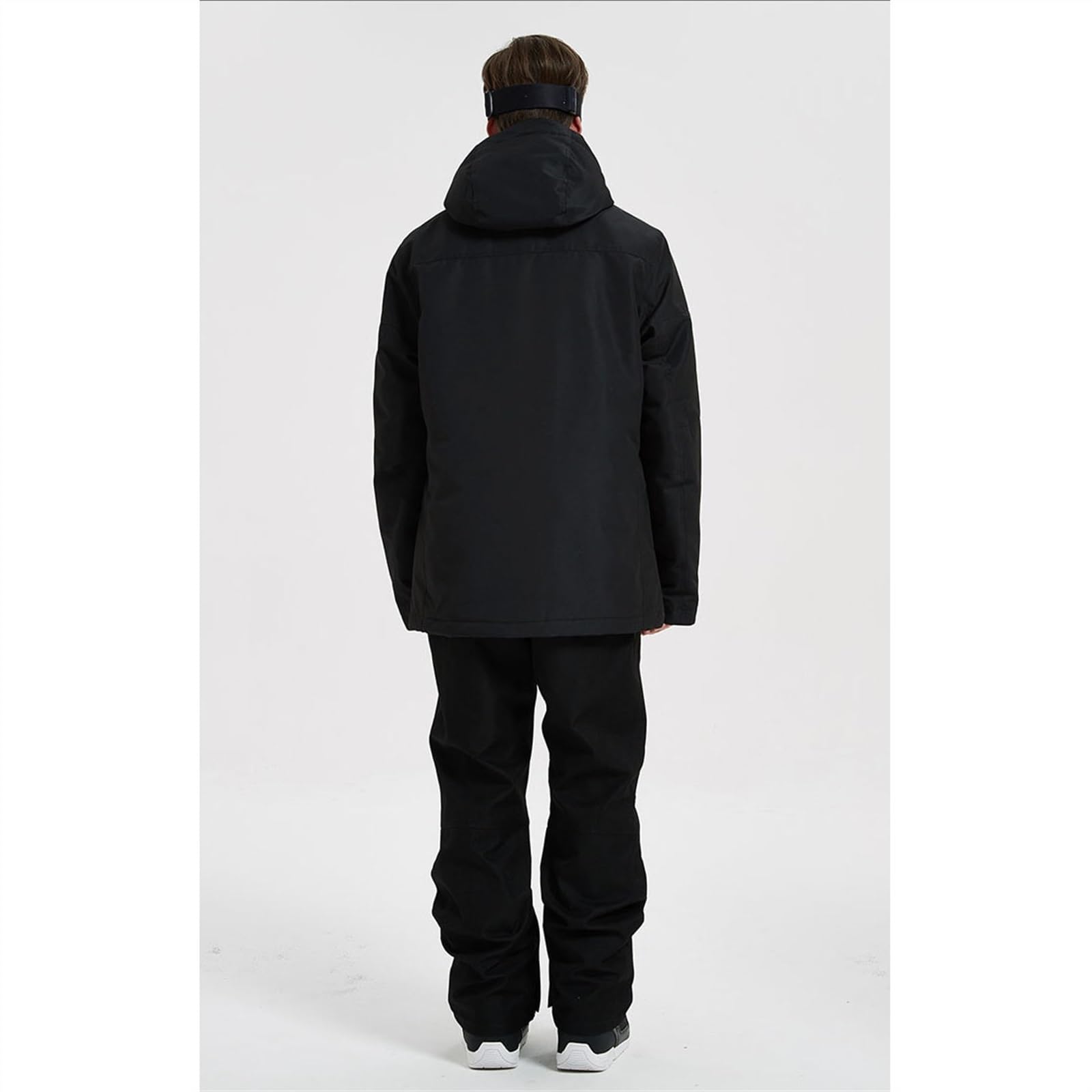 Yytcsjz Tuta Da Sci In Due Pezzi, Completo Invernale Da Uomo In Caldo Peluche Con Cappuccio Per Tenere Al Caldo Giacca E Pantaloni, Set Di Tute Da Sci Spesse E Isolate, Per Lavoro All'aperto