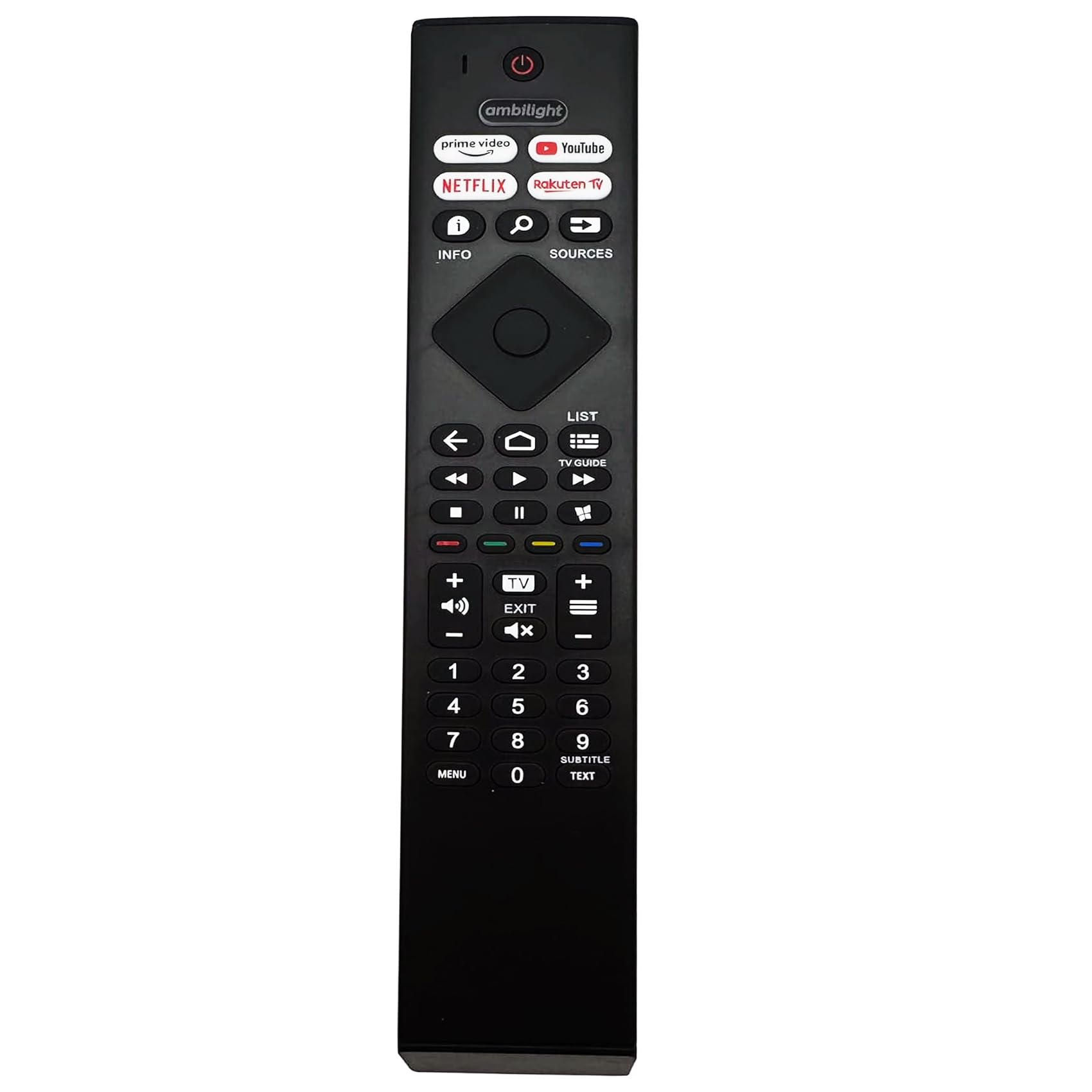 HR45B-GJ01 pour telecommande Philips TV ambilight Convient pour télécommande Universelle Philips ambilight
