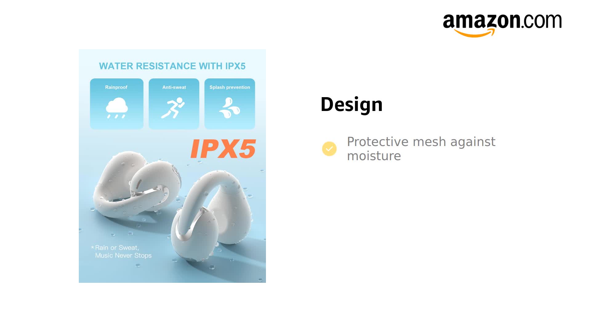 Amazon.com: Jzones Open Ear Clip Wireless Earbuds Bluetooth 5.4