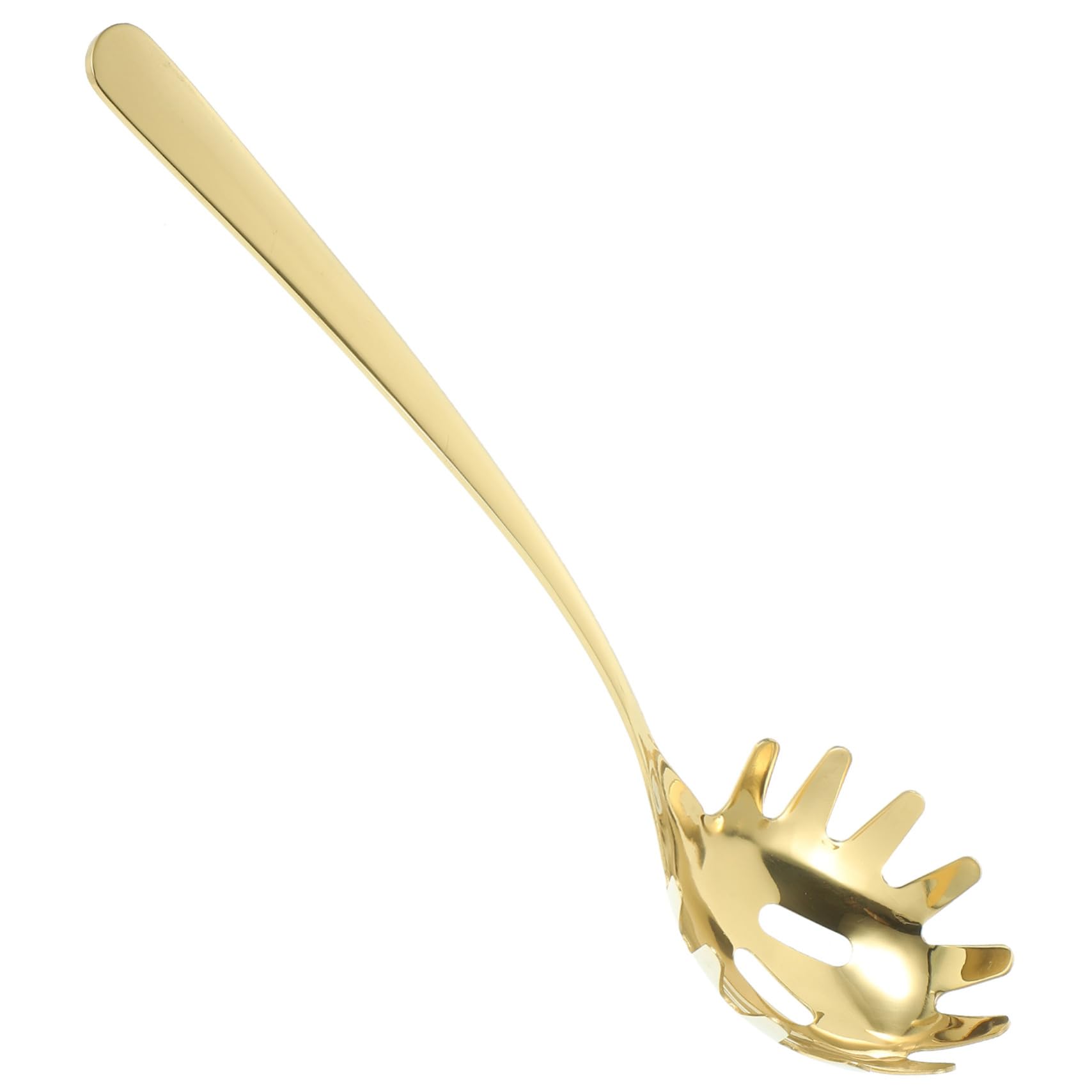 304 Edelstahl Nudelkelle Gold für Spaghetti und Mehrzweck in Küche