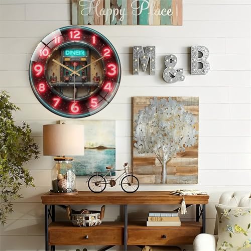 Reloj de Pared Redondo de Vidrio Templado 12 Pulgadas miniatura 6