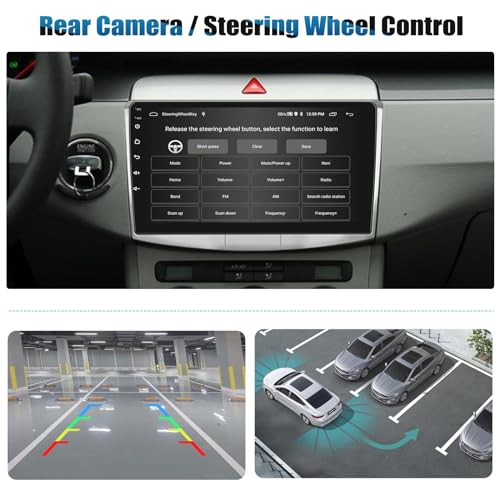 Radio Android para VW con cámara trasera y Bluetooth para aparcar y llamar seguro 6