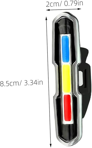 Miniatura 2 de Luz trasera para bicicleta de montaña recargable por USB con LED superbrillantes, lámpara de advertencia de seguridad para montar por la noche,