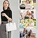 CHICAROUSAL Crossbody Purses and Handbags for Women PU Leather Tote Top Handle Satchel Shoulder Bags (White)