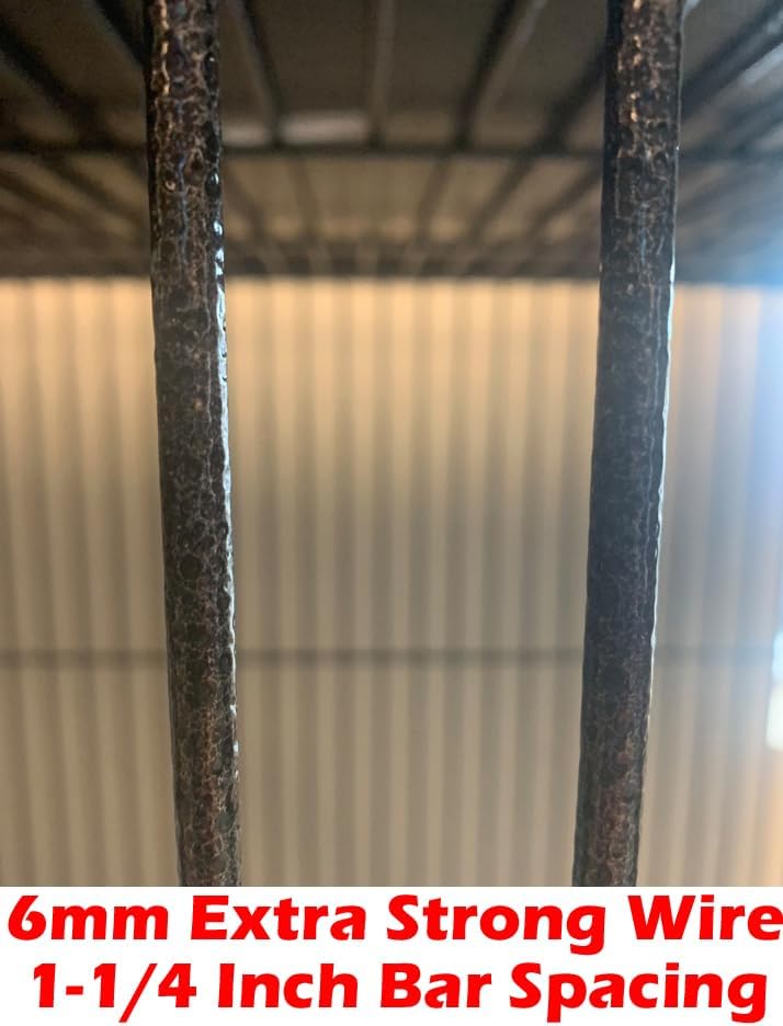 Huge Extra Large Strong Wrought Iron Bird Parrot Macaw Amazon Dometop Cages with Beaks-Proof Strong 6mm Wire 40"x30"x67"H On Wheels