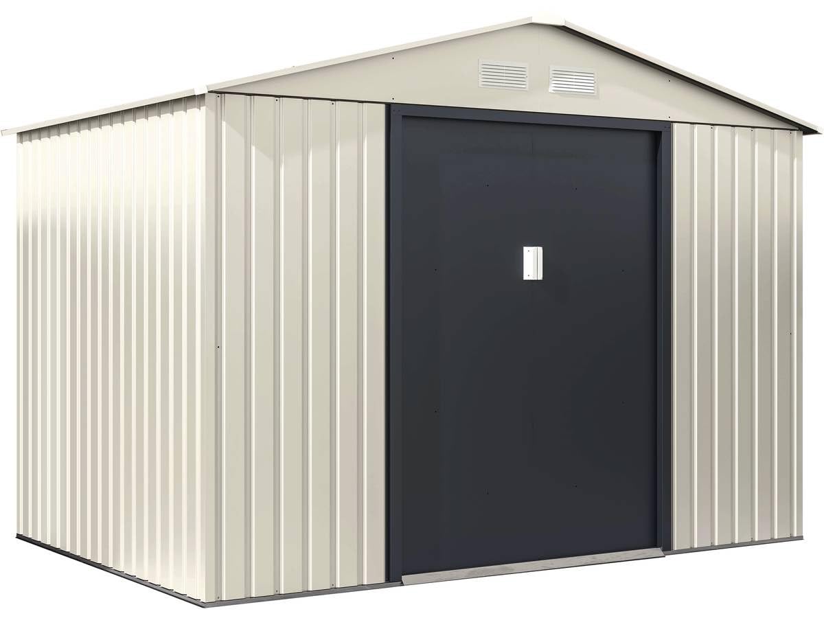 Habitat et Jardin Caseta de jardín metálica Nebraska - 5,​30 m² - Beige/​Gris Antracita