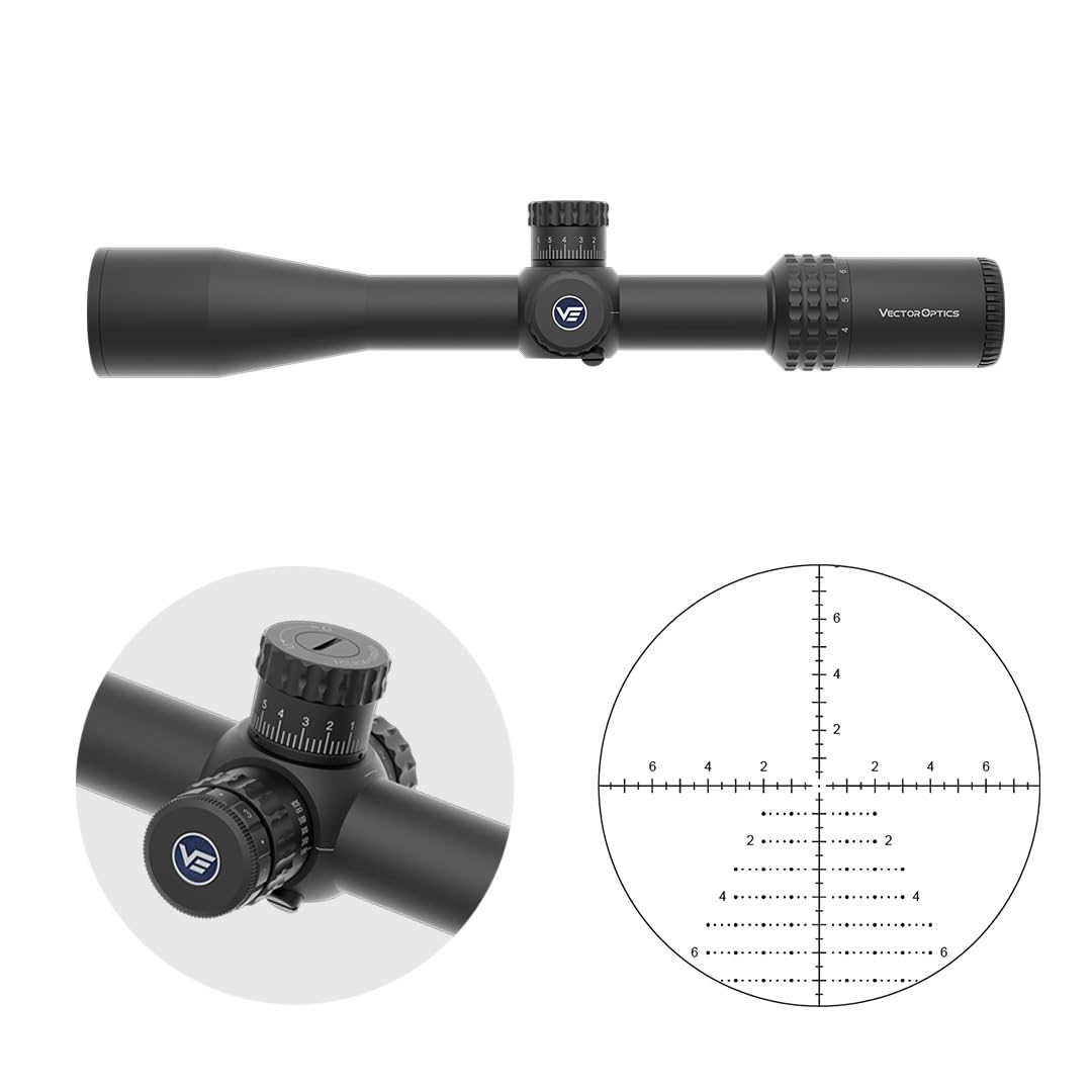 Vector Optics SCFF-34 Taurus Gen II 4-32x56 FFP - Cannocchiale per sport, airsoft e caccia, fucile ad aria compressa, visiera bersaglio, cannocchiale per fucile, scopa rifle