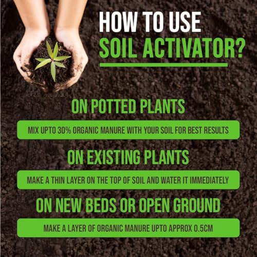 Image of SJ Organics Soil Activator Organic Manure for Plants 10 kg | Home Gardening Biofertilizer | Improves Soil Health & Plant Growth | Laboratory Tested, Govt Licensed