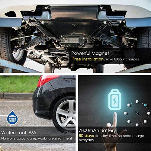 4G LTE Vehicles Car GPS Tracker,Waterproof 4G GPS Tracking Device Motorcycle Trucks Locator Finder Strong Magnetic/Real  - Additional View