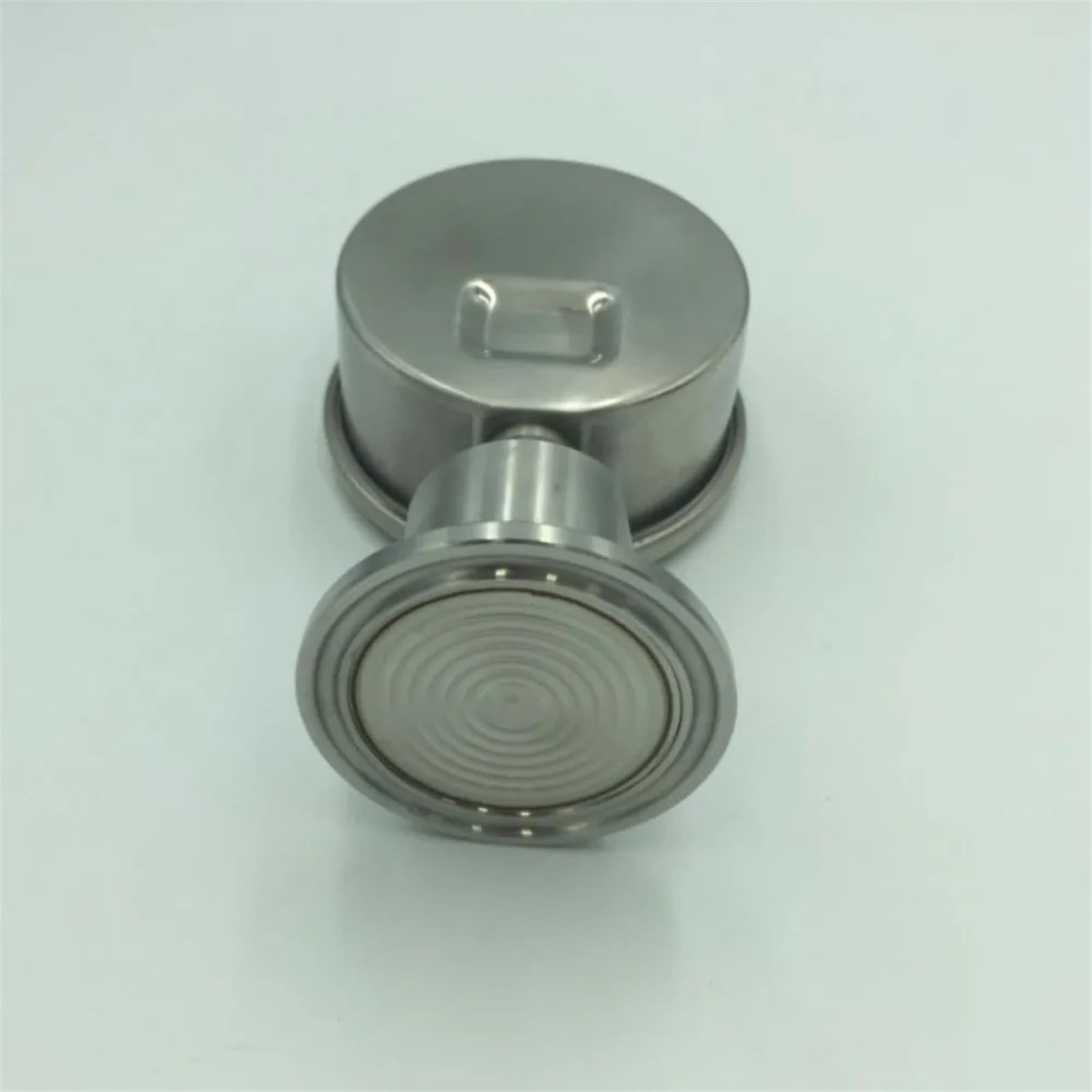 manómetro manómetro de Aire 1,5 Pulgadas. Manómetro de Membrana de Triple Abrazadera-Medidor de diafragma de Acero Inoxidable SS304 (Size : 0 0.1MPa)