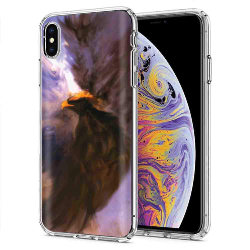 [NakedShield] Slim Flex Gel Skin Phone Case Compatible for Apple iPhone Xr [EagleArt] Design