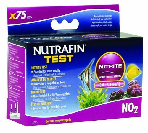 nutrafin nitrito 0,0 a 3,3 mg/L, para Dulce y Agua salada, Pruebas de 75  por nutrafin