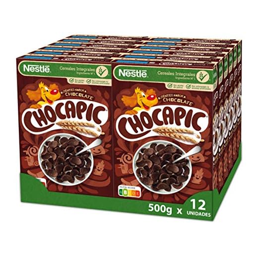 Cereales Nestlé Chocapic - 12 paquetes de 500 g