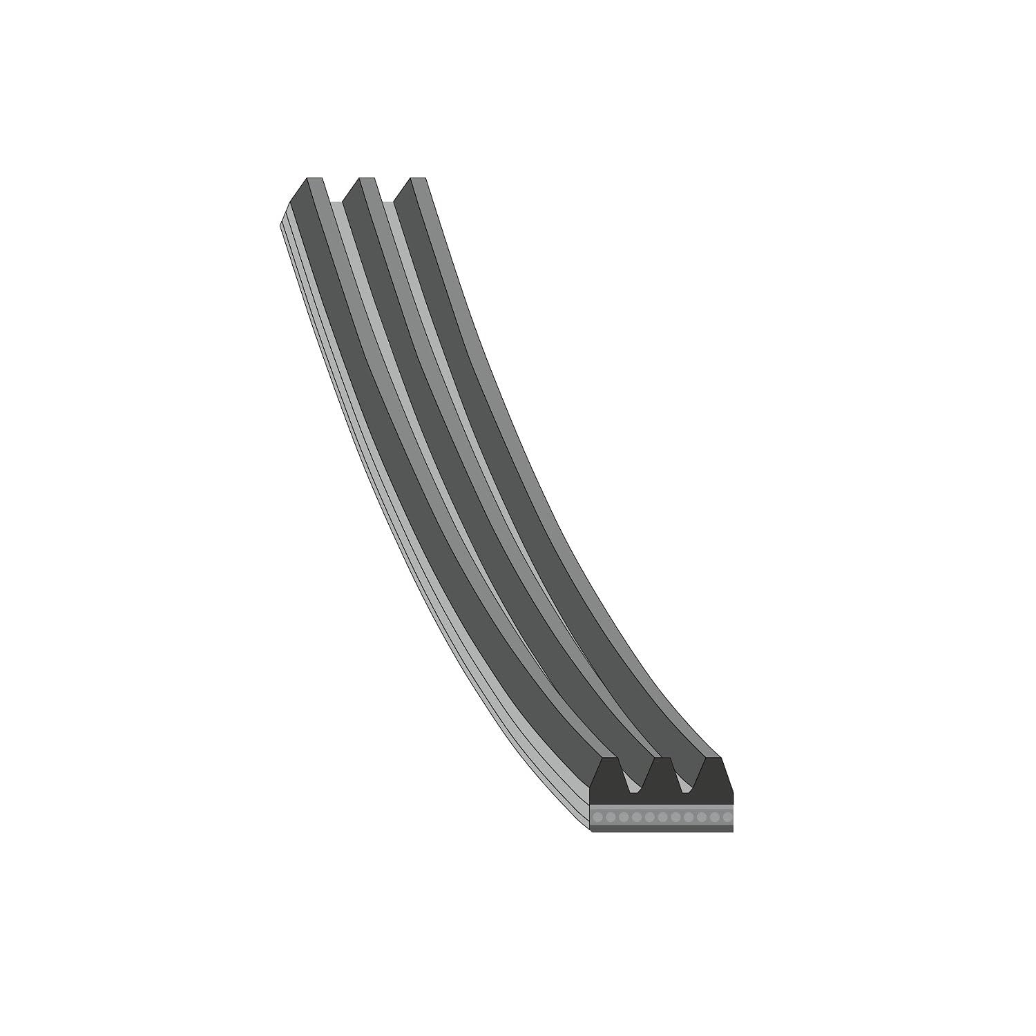 BLUE PRINT AD03R580 V-Ribbed Belt Replacement 3 Ribs Fits Jaguar X-Type