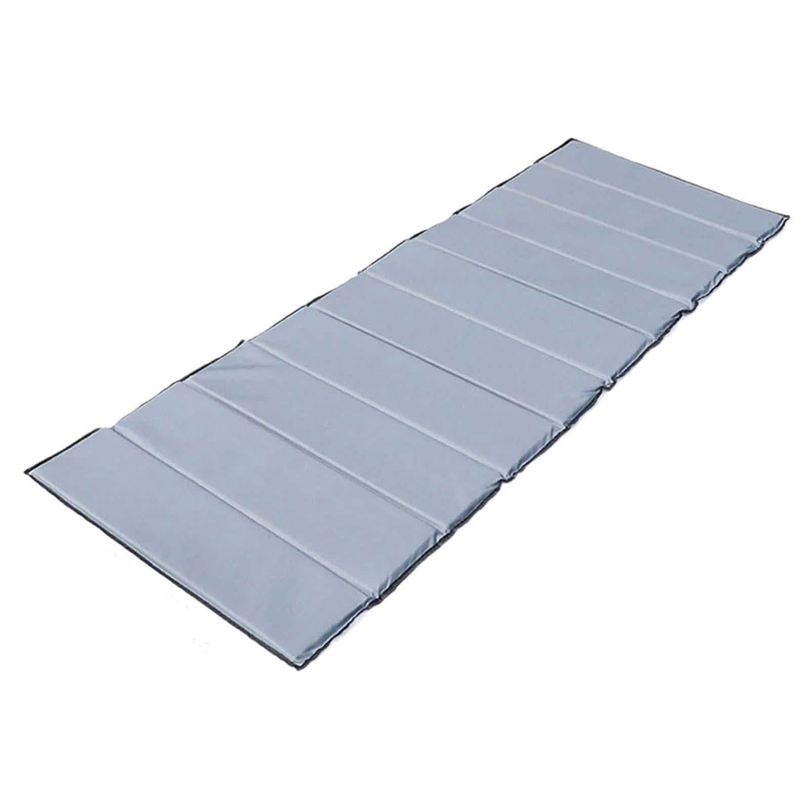 Tapis de Camping/Tapis de Sol Pliable et Multifonctionnel 195 Cm X 70 Cm, Résistant à L'humidité, Idéal pour La Plage, Le Jardin Ou La Cour, Gris 1,5 cm d'épaisseur