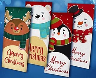 Giftinghouse 4/12/24 pcs of Christmas Money Wallets for Cash Gifts - Greeting Cards Pack envelopes - Cash Gifts for Xmas Luxury, eco-Friendly for Family, Friends. (12)