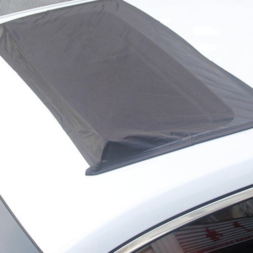 Copertura magnetica per tettuccio apribile dell'auto, in rete, facile installazione, fornisce protezione solare e ventilazione (100 x 65 cm)