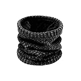 [AOY] ネックウォーマー メンズ レディース 冬用 【防寒×防風で真冬でもポカポカ・9色提供】 ネックガード 防寒 保温 防風 裏起毛 ふわふわ やわらかい 着脱簡単 シンプル 軽量 持ち運び便利 通勤 通学 スキー バイク 自転車 アウトドア スノボー (ブラック)