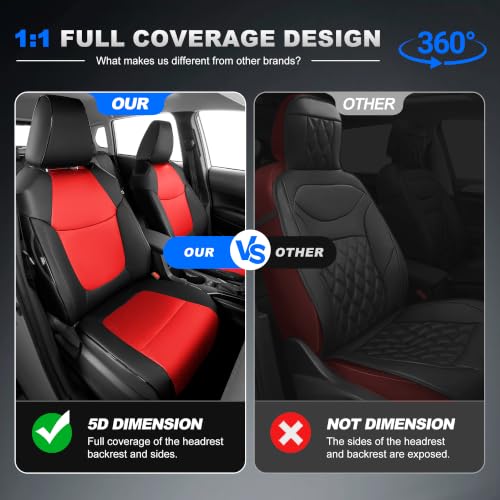 Image of AOMSAZTO Custom Fit Seat Covers for Toyota Corolla Cross 2023-2026 Hybrid
