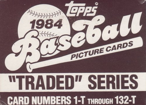 1984 Topps Traded Baseball Series Complete 132 Card Set in Original Factory Set Box. Contains Pete Rose, Tom Seaver, Dwight Gooden, Bret Saberhagen and More.
