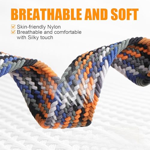 Image of Zitel Band Compatible With Samsung Galaxy Watch 8 44mm / 40mm, Watch 8 Classic 46mm Stretchy Nylon Sport Strap