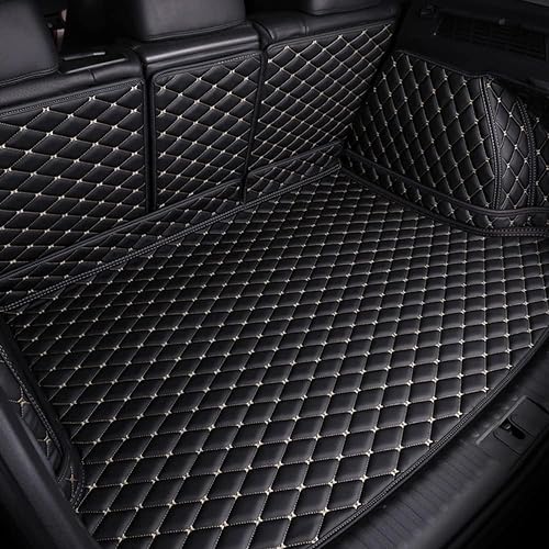 for Land Rover Range Rover Evoque II (L551) 2019-2022 Car All-Inclusive Trunk Mats, Waterproof Anti-Scratch Non-Slip Protector Pad, Full Coverage Trunk Mat,F Black-Beige line