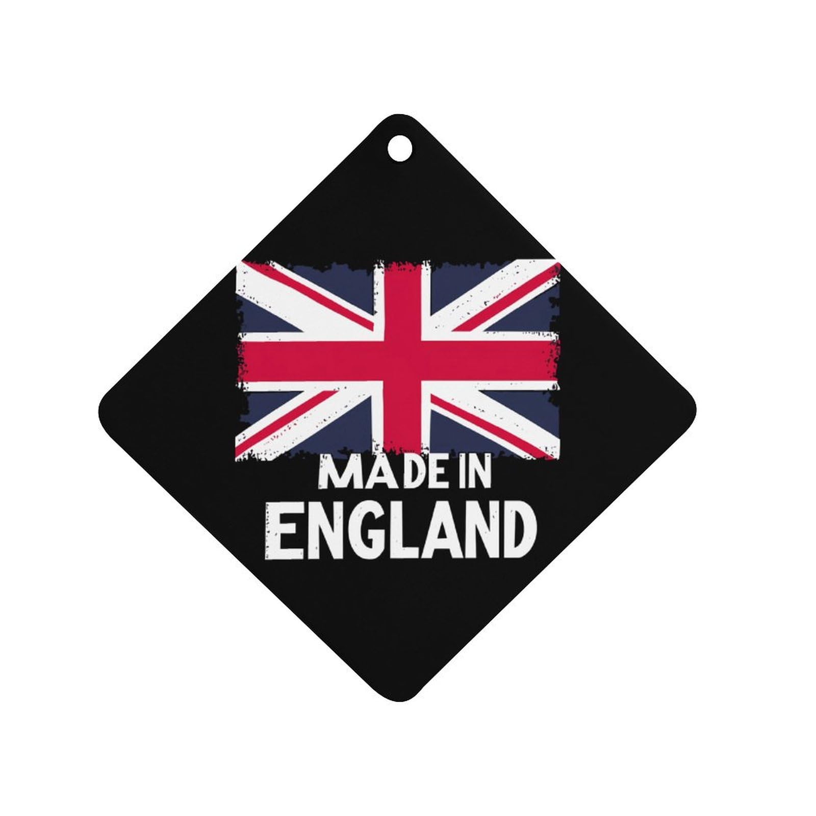 Made in England British Flag Union Jack Car Air Freshener Hanging Aromatherapy Tablets for Car Accessories Rhombus