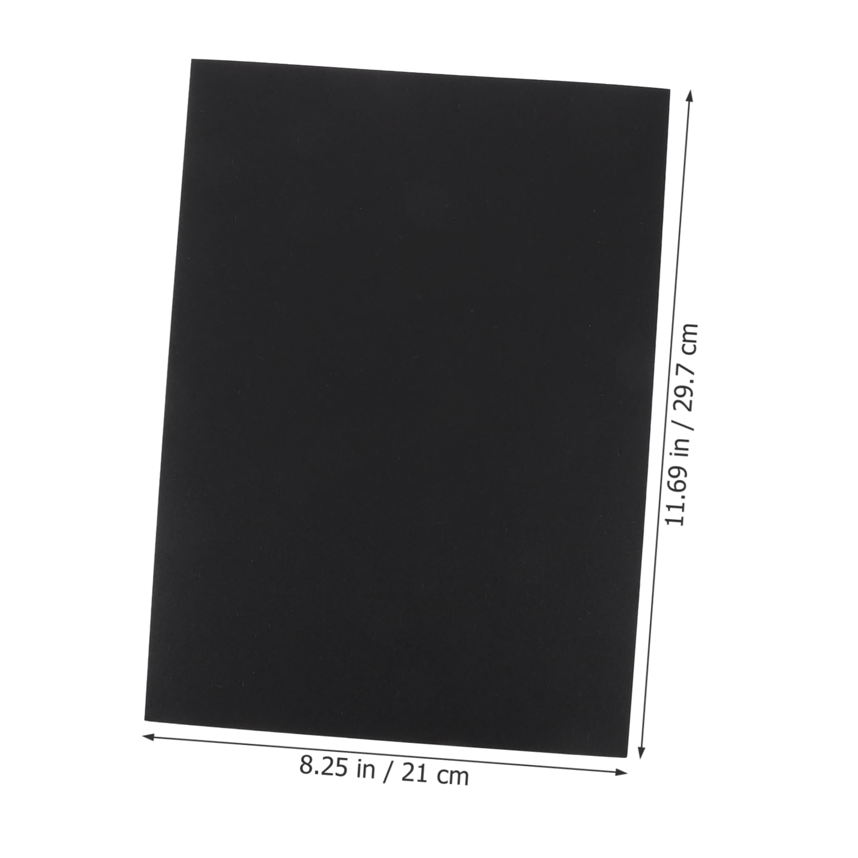 TEHAUX 100 Stück Schwarzes Origami Kartenpapier für Selbstgemacht Bastelarbeiten Zeichen und Kartonprojekte Leicht Tragbar für Klassenräume Weihnachtliches Bastelpapier