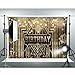 SHRAPHY 20'S Backdrop 7x5ft Retro Ball Black Gold Texture Banner Background for Roaring 1920s The Great Gatsby Party Photography RBJHYUH31