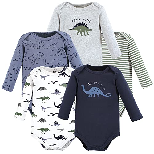 Image of Hudson Baby unisex-baby Cotton Long-sleeve Bodysuits