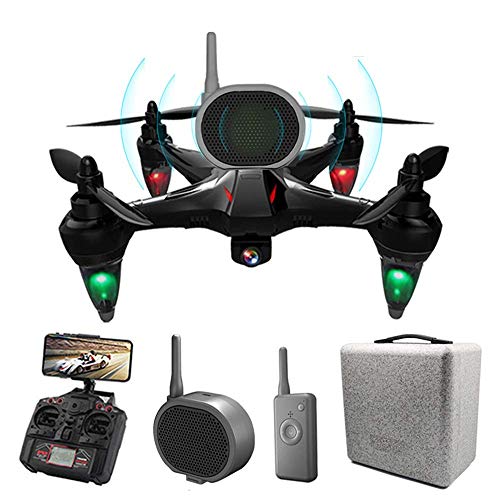 GPS-Drohne mit 4K UHD-Kamera und Lautsprecher für Erwachsene, 5G WiFi FPV GPS Quadcopter mit bürstenlosem Motor, Follow Me, 50 Minuten (25 + 25)