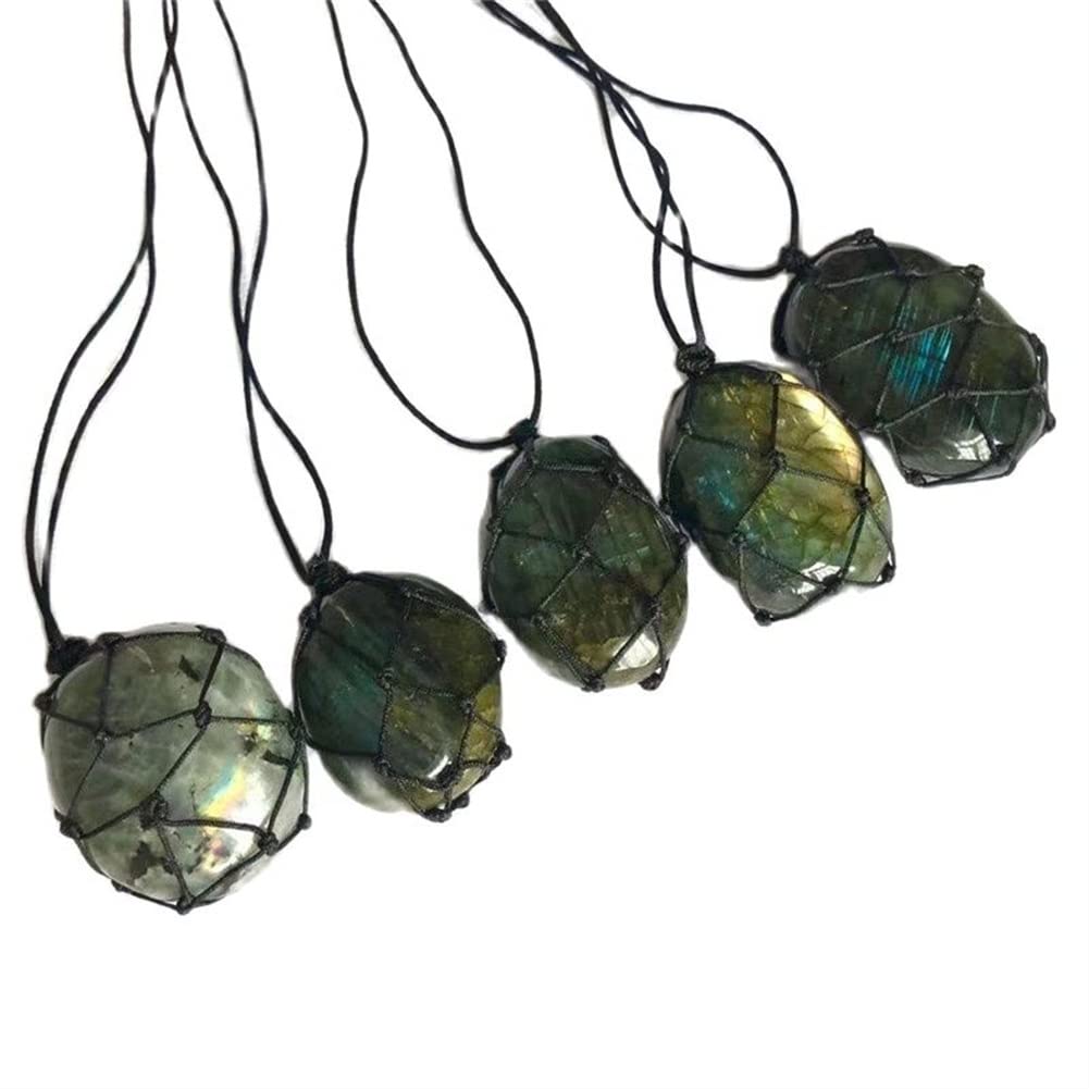 Pendentif Cœur En Labradorite Naturelle – Pierre De Protection Et D'intuition – Bijou Spirituel Et élégant – Cadeau Symbolique