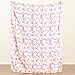 Pink Bow Throw Blanket –Valentine Soft Fleece Blanket for Girls and Women, Coquette Aesthetic Room Decor for Bed, Couch, Chair, Preppy Bedroom or Gift, Cute Pink Bow Decor Blanket