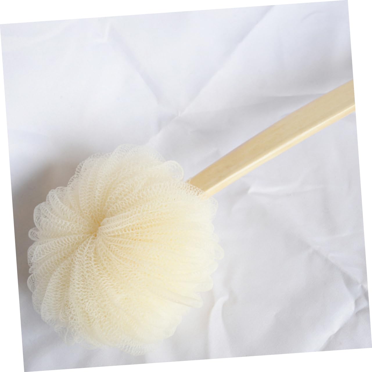 Healvian 3pezzi Spazzola Esfoliante Per Con Manico Lungo Legno Palla Da Bagno Morbida Per Pulizia e Scrub Accessorio Per Della Per Esfoliazione e Relax Durante Bagno