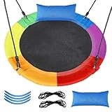 39.37' Nestschaukel Outdoor, Höhenverstellbar, Abnehmbares Kissen, 900D Oxford-Gewebe, Robuste...