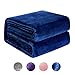 Produktbild NEWSHONE Kuscheldecke große Marineblau Flauschige Fleecedecke Decke kleine Wohndecke, Leichte warme Sofadecken 230 x 270cm, 260gsm kuscheldecke für Bettcouch Alle Jahreszeiten Mikrofaserdecke