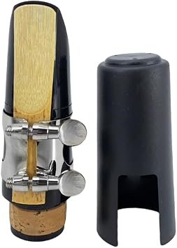 Yinfente Ebonite Clarinete A Key Clarinet for Adults,Musicians with 2 Barrels Hard Case Cleaning Kit Mouthpice Cork Grease Gloves