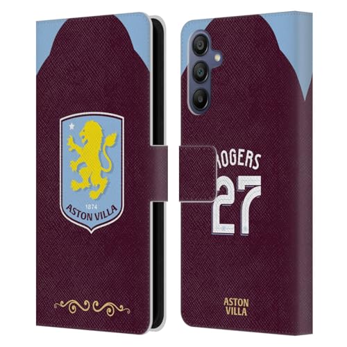Étui portefeuille Samsung A15 Aston Villa Morgan Rogers coque cuir 2025/26