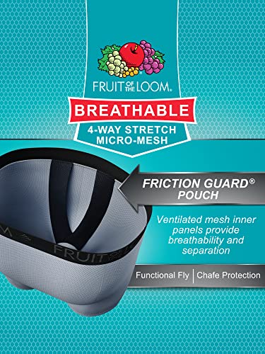 Fruit of the Loom Men's Micro Mesh Boxer Briefs3