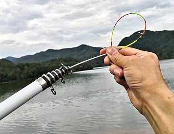 valkyrie 3 Meters Carbon Fiber Fish Fishing Rod Reed - 9 Node 9 Ring Telescopic -