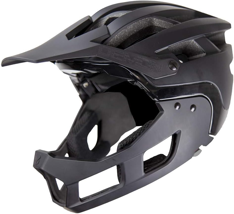 Demon United FR Link System Mountain Bike Helmet Fullface with Removable Chin Guard- Includes Head Cinch Adjuster