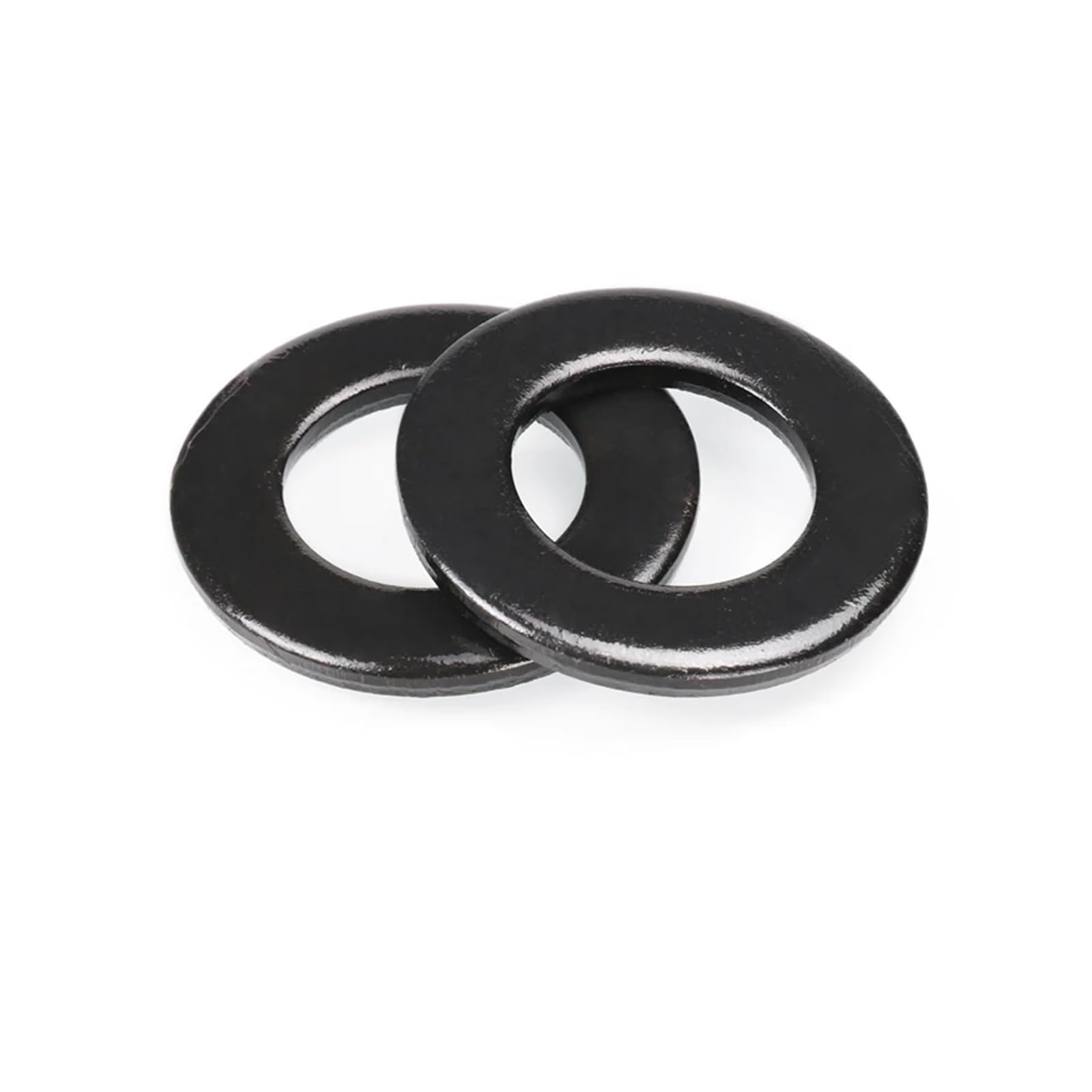 Arandela, Arandelas planas de acero al carbono, 1/2/5/10/20/50/100 piezas M2-M45 DIN125 Grado 8. Junta plana arandela negro(M24x44x4 x2pcs)